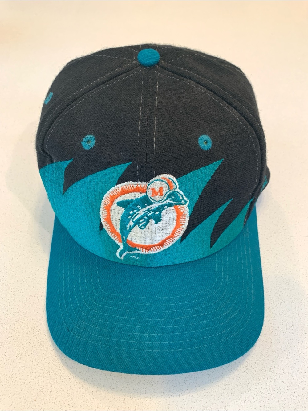 Vintage 90s Miami Dolphins “Shark Tooth” Logo Athletic Hat - Pro Line NFL